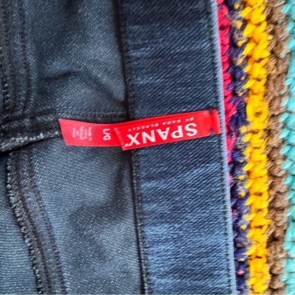 Spanx Jean-ish Ankle Leggings Dark Wash size large - Picture 8 of 8